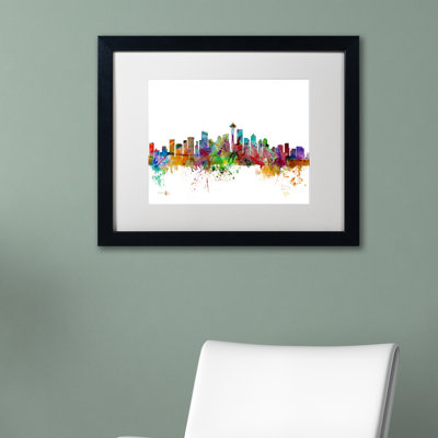 « seattle washington horizon », impression encadrée
