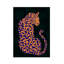 Bykammille léopard orange sur toile-1671804852