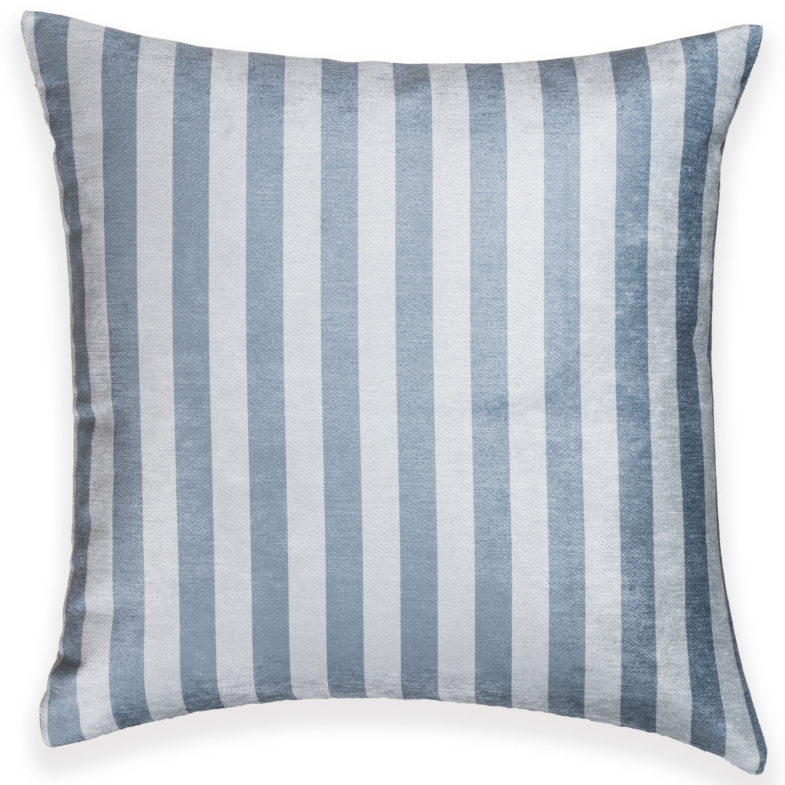 Siscovers 26" x 26" Pillow Cover & Insert, Polyester, Blue Striped, Square 26"