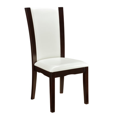 2 Counter Height Chairs, Faux Leather Covered, Colored Hardwood Solid Frame, For Dining Room Use, 250lbs Max Weight Chairs ( Of 2), Upholstered And Seat, Finish Hardwood, Dining, 250lb Capacity
