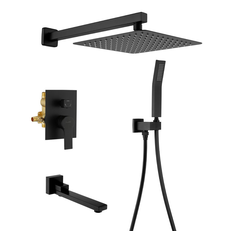 Shower System, Matte Black