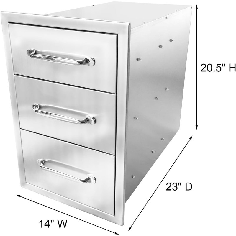 3 Drawer Storage Drawer