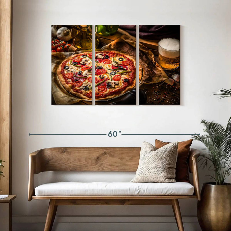 Yarlin Beer And Pizza, 28" H x 45" W