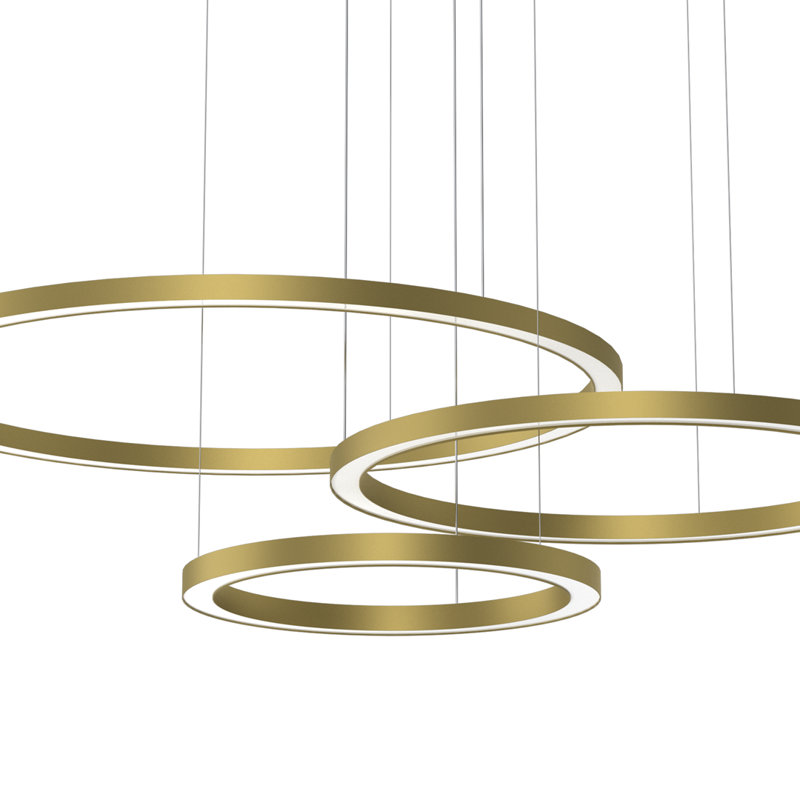 Carnol 3 - Light LED Cluster Pendant, Gold