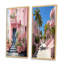 «Pink Miami Artful Facades», 2 pièces roses-617055549-617055488