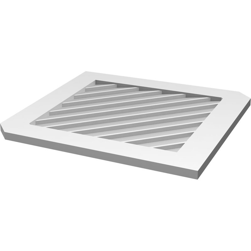 Ventilé vertical à pignon vertical 13/12 po, H 40 po x l 34 po x P 1 po
