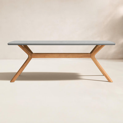 Amira 87'' Ceramic Outdoor Dining Table