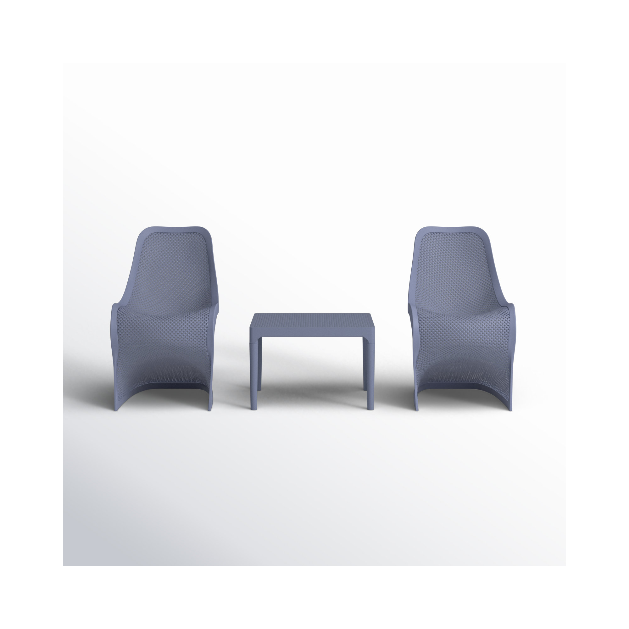 Nassau 2 Person Seating Set, Gray