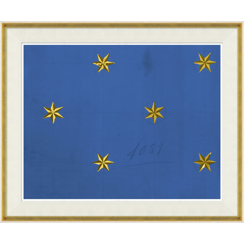 «Etoile - Blue III» par Paule Marrot - reproduction d'un seul cadre