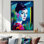 «The Audrey Look Retro Beauty - Woman Pop», art mural