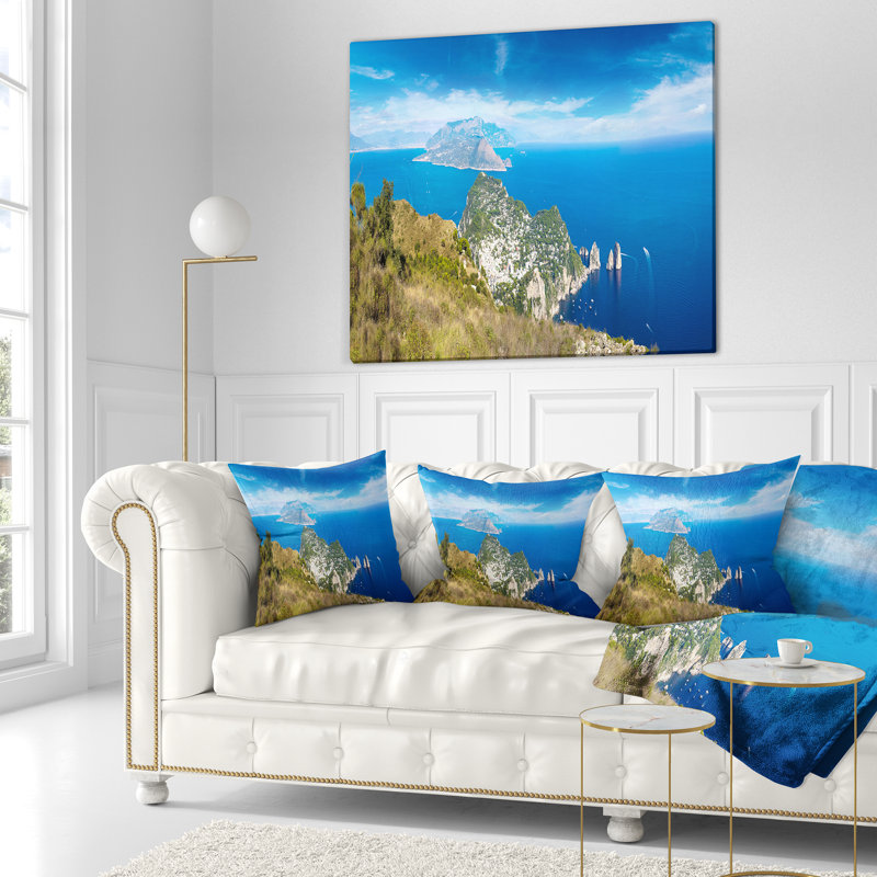 Coussin Capri en Italie - paysage imprimé