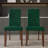 Brown Wooden Dining Chair With Velvet Cover-2011609390