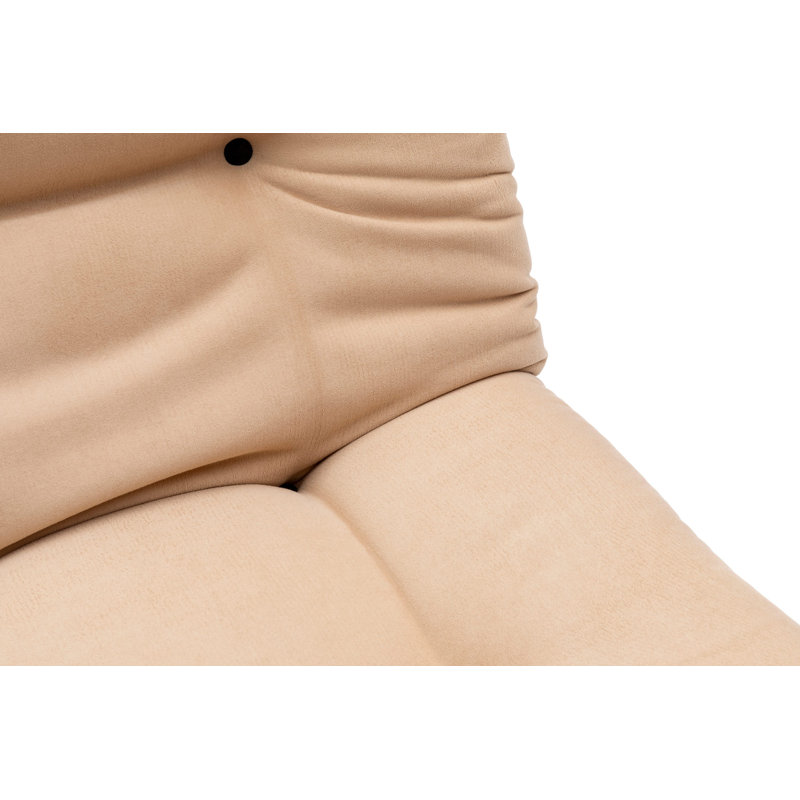 Fauteuil convertible l 43,7 po Haana, Tissu crème