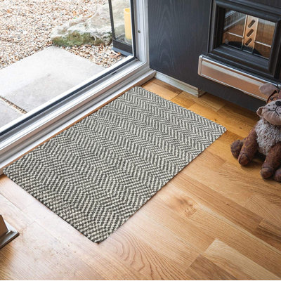 Kyheim Non-Slip Geometric Doormat