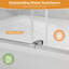 Porte de douche à double porte coulissante sans cadre avec verre trempé transparent de 8 mm-120558917
