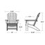 Chaise Adirondack POLYWOOD Nautical Curveback-342264471