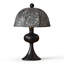 Petite lampe de table moderne en bois massif noir avec abat-jour en polyester pour le salon de la chambre à coucher, ampoule incluse-421436007-421436004