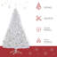 Sapin de Noël artificiel de 6 pi avec des branches réalistes, 250 lumières DEL chaudes et 1000 pointes-1743484029