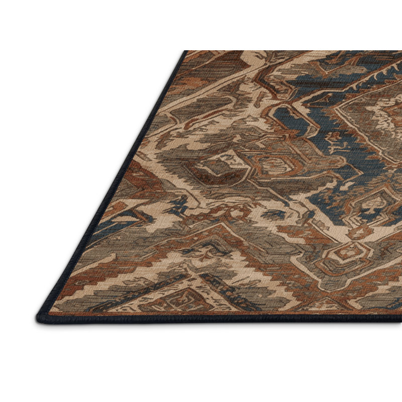 Tapis brun lavable à la machine, Rectangulaire 8 pi x 12 pi