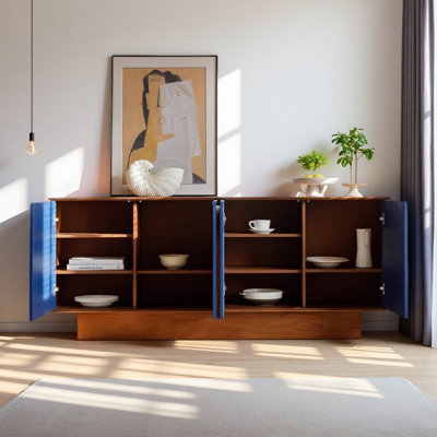 French Retro Design Brown TV Cabinet