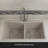33" x 22" Platinum Quartz Kitchen Sink, Double Bowl Sink, Drop-in Sink, Undermount Sink, Granite Kitchen Sink-101427319