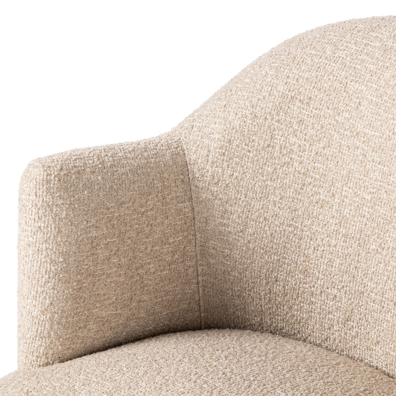 Aurora 26" Wide Swivel Armchair, Mortensen Linen Textured Weave