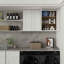 Armoires de buanderie à fixation murale avec portes et tablettes, armoire à pharmacie en bois massif RTA, armoire suspendue blanche Shaker de l 24 po x H 36 po x P 12 po, peu encombrante pour la cuisine, la salle de bain et le garage-120317725-120317730