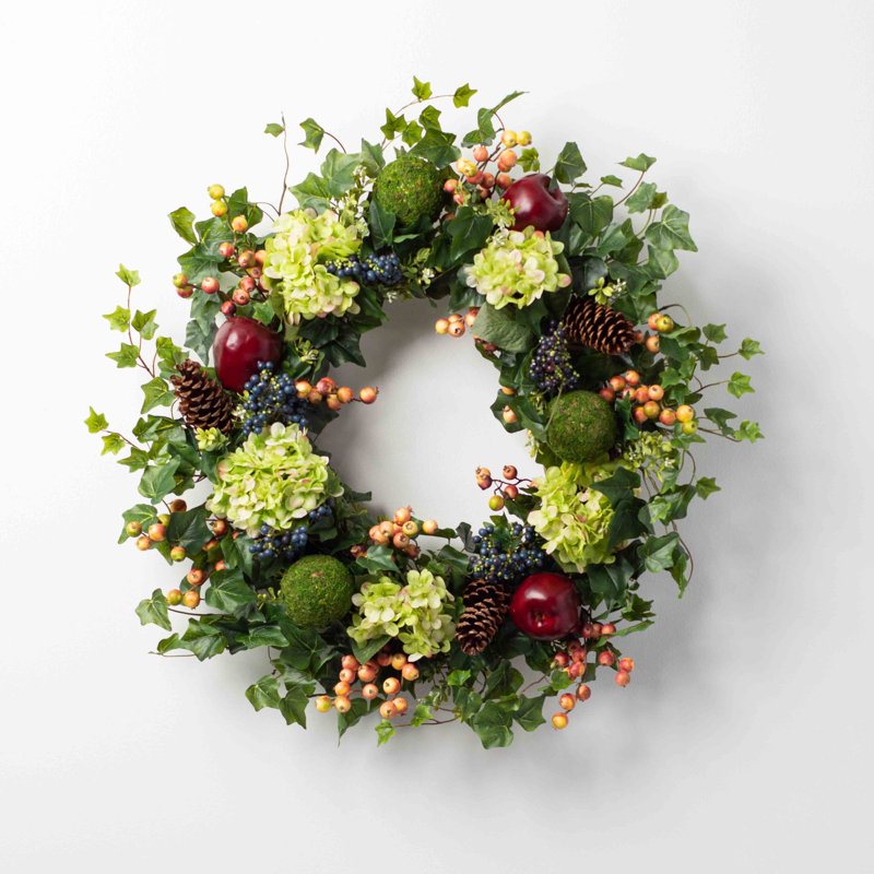 Couronne en soie Farmer's Market, H 26 po x l 26 po x p 6 po