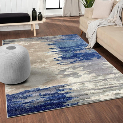 Modern Abstract Coastal Area Rug
