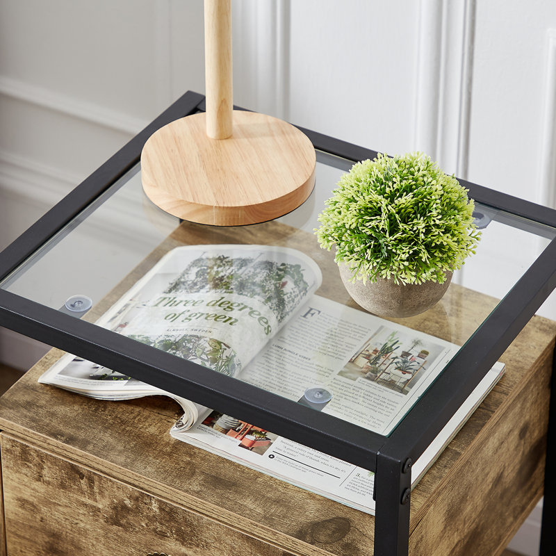 Ensemble de tables de bout Audrinah, gris