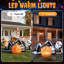 Squelette gonflable d'Halloween de 6,8 pi avec lumières DEL