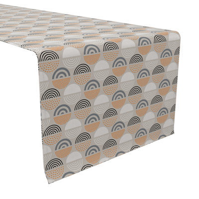 Rectangular Geometric Cotton Table Runner