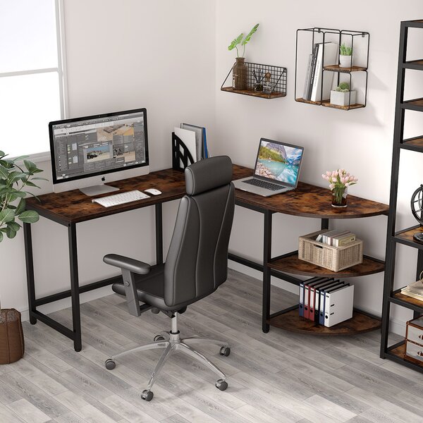 17 Stories Myer 74.8'' Desk & Reviews 