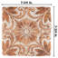 Costa 8" x 8" Ceramic Patterned Wall & Floor Tile-732570725