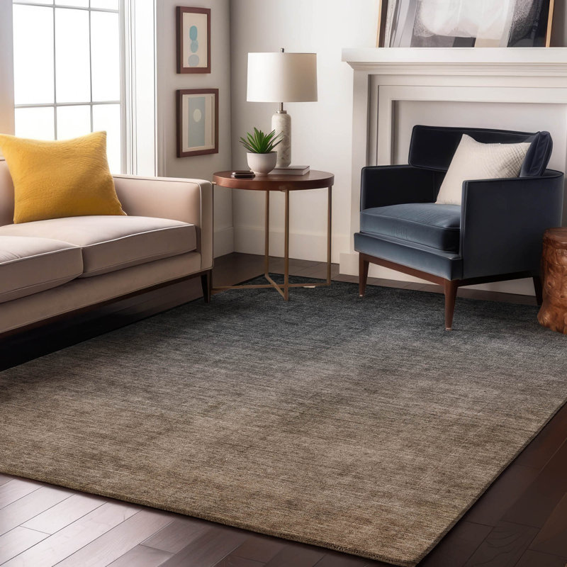 Premium Machine Washable Cerrito AMF569 Gray Rug, Rectangle 8' x 10'