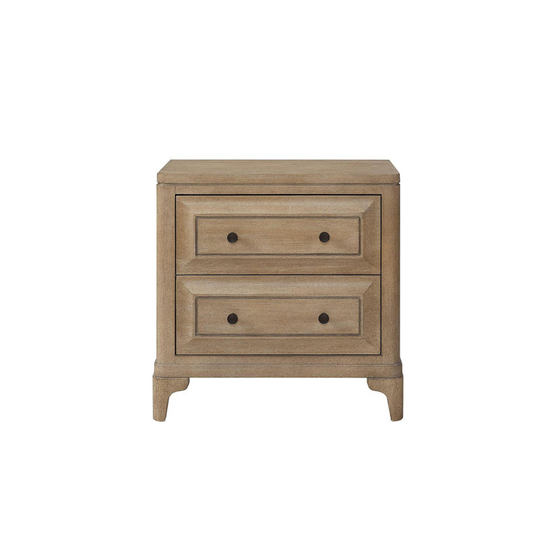 Table de chevet 2 tiroirs avec finition sable