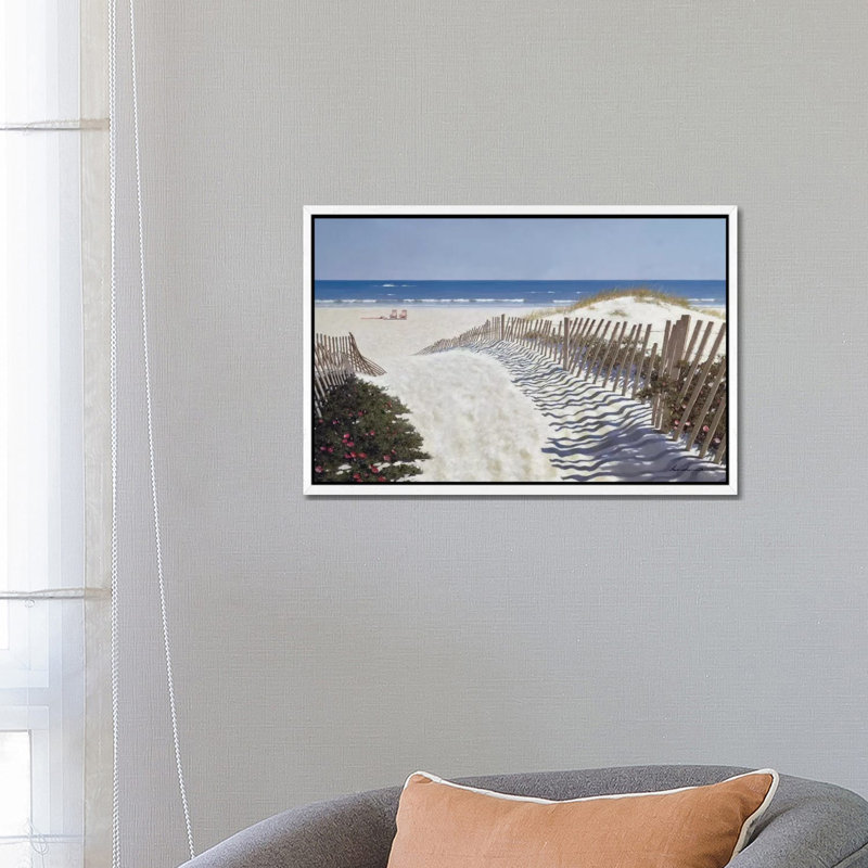 1 Piece Wall Art on Canvas, 66.04 cm H x 45.72 cm W, White Framed Floater