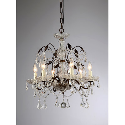 Lustre 8 lumières façon bougie Weinert