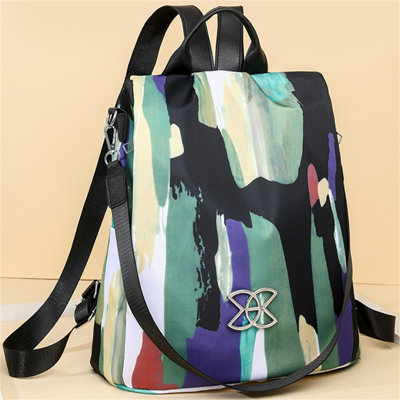 Backpack Large Capacity Backpack For Women Stylish Secure  Fabric Shoulder Bag Versatile Lightweight