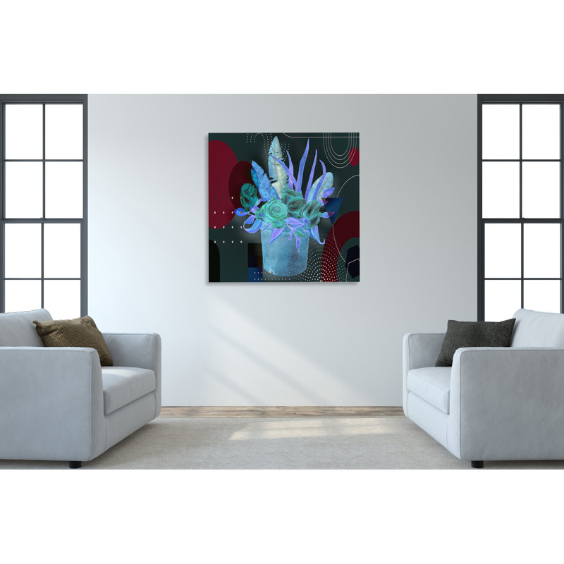 " Boho Flowers 150 ", 12" H x 12" W x 1.5" D