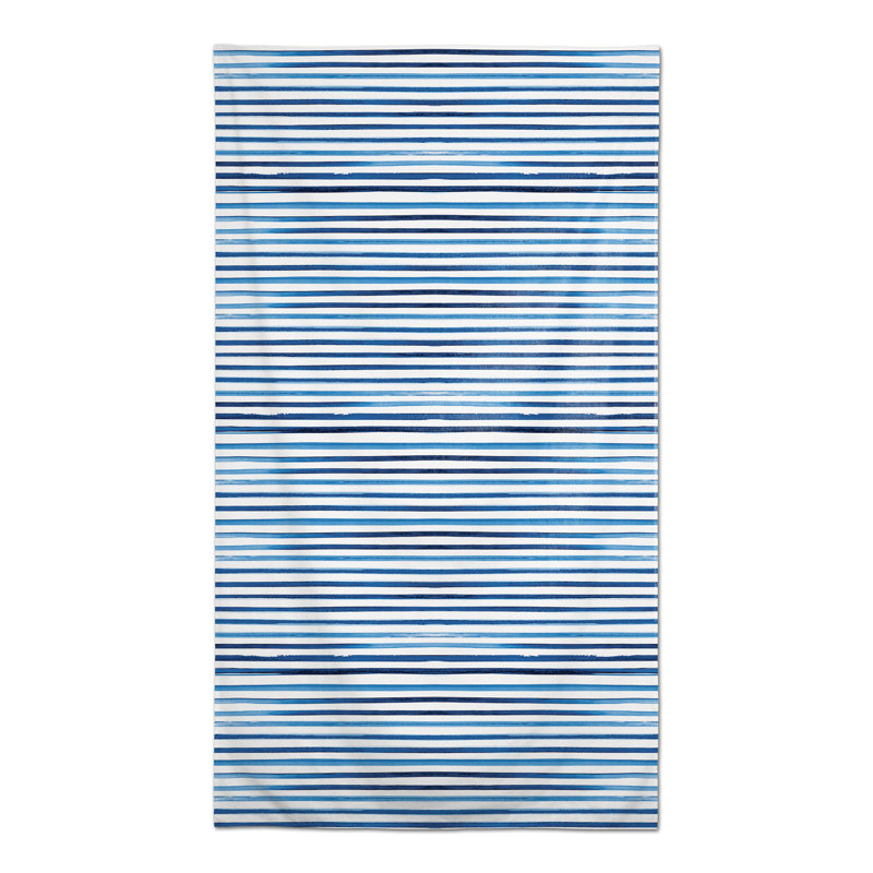 Nappe rayée en polyester, L 102 po x l 58 po