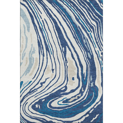 Premium Machine Washable Cossette AMF1051 Swirls Rug