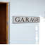Décoration murale 7 po x 36 po en métal galvanisé gris et brun pour garage