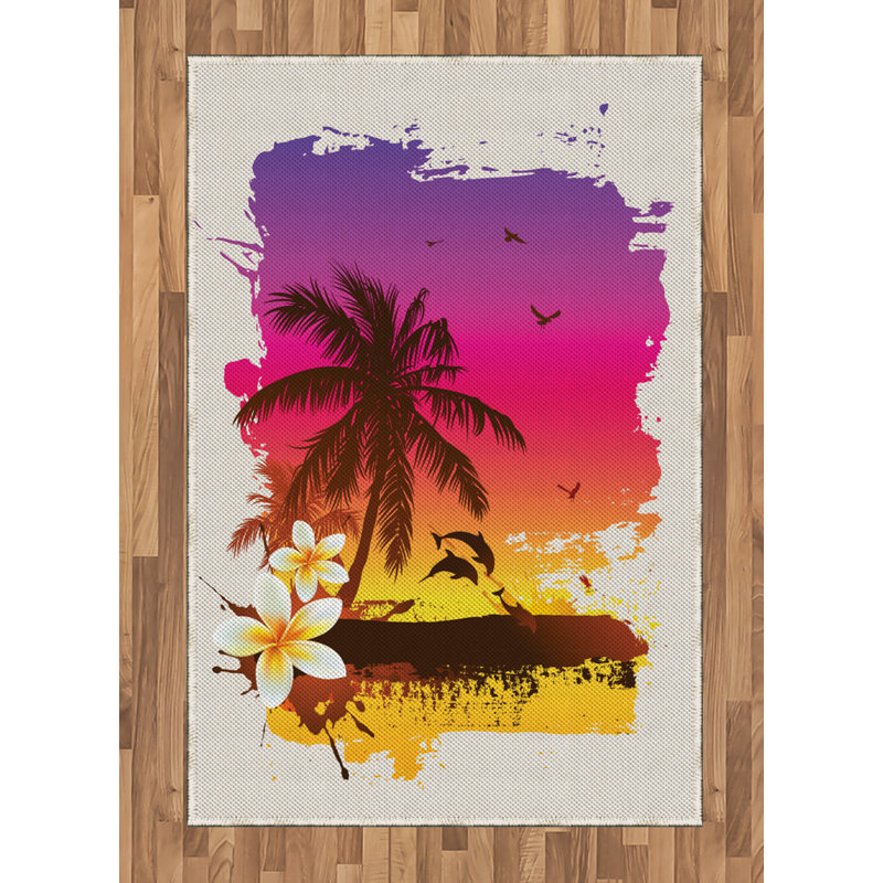 Tapis décoratif Luau, Rectangle— 4 pi x 5 pi 8 po