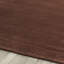Tapis brun en laine tissé à la main Frann-29161298