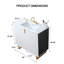 Ensemble de meuble-lavabo simple blanc 36 po-173521684