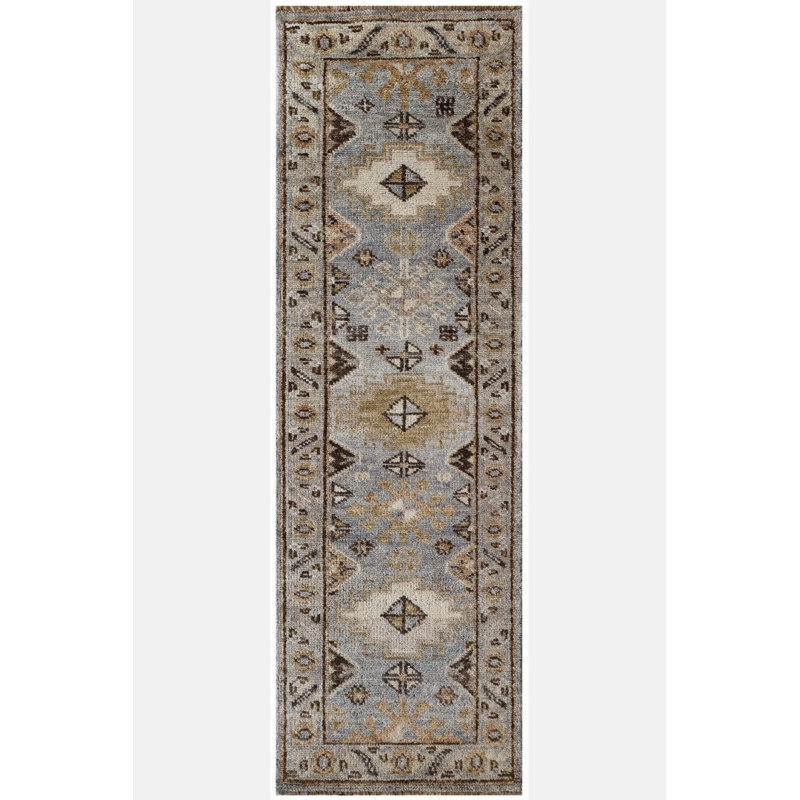 Oriental Area Rug in Gray