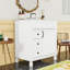 Meuble-lavabo simple autoportant moderne avec lavabo en céramique, tablette réglable et charnières à fermeture douce-218725718