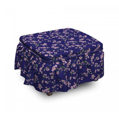 Box Cushion Ottoman Slipcover
