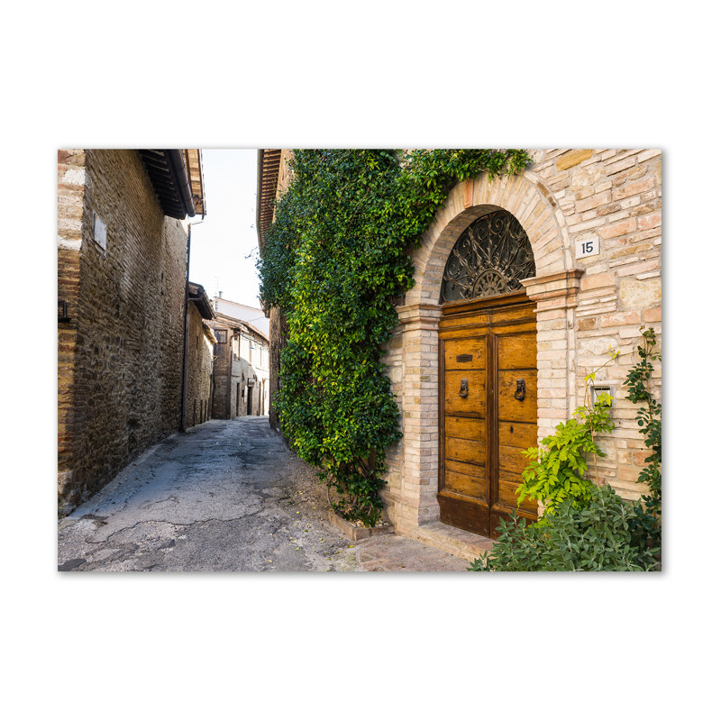 A Charming Street - Wrapped Canvas Print